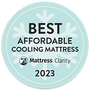 Mattress Clarity Best Affordable Cooling Mattress 2023 Affiliate Badge