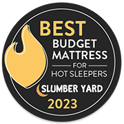 Slumber Yard Best Budget Mattress for Hot Sleepers 2023 Affiliate Badge