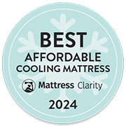 Mattress Clarity Best Affordable Cooling Mattress 2024 Affiliate Badge