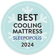 Sleepopolis Best Cooling Mattress 2024 Affiliate Badge