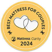 Mattress Clarity Best Mattress for Couples 2024 Affiliate Badge