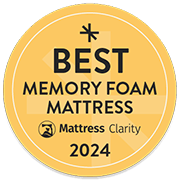 Mattress Clarity Best Memory Foam Mattress 2024 Affiliate Badge