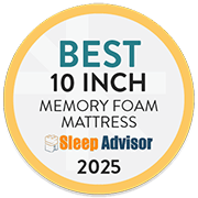Sleep Advisor Best 10 Inch Memory Foam Mattress 2025 Affiliate Award