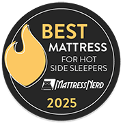 Mattress Nerd Best Mattress for Hot Sleepers 2025 Affiliate Badge