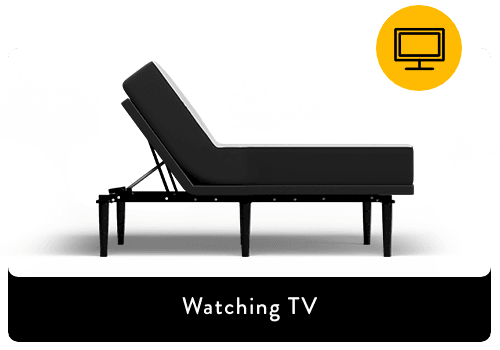Ease Base with Mattress in TV Position
