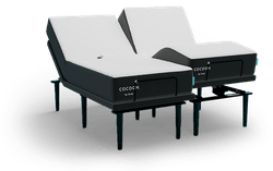 Cocoon split king mattress adjusted on a split king ease base