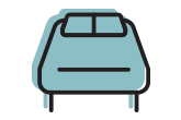 Mattress icon - Teal